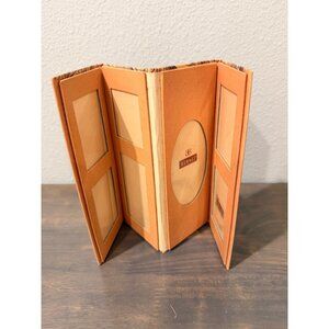 Vintage Burnes Cardboard Folding Screen Picture Frame